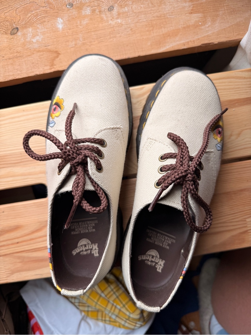 Dr. Martens Embroidered Lace up Loafers - Picture 3 of 7